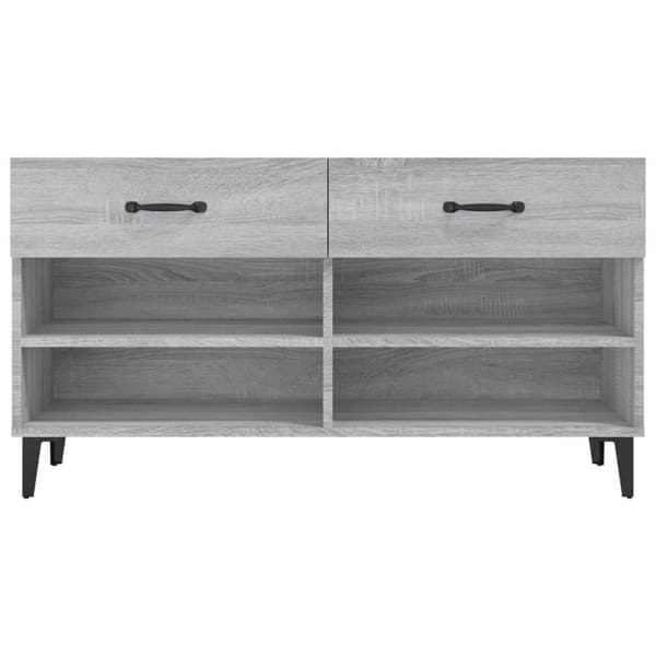 vidaXL skoreol 102x35x55 cm konstrueret træ grå sonoma-eg