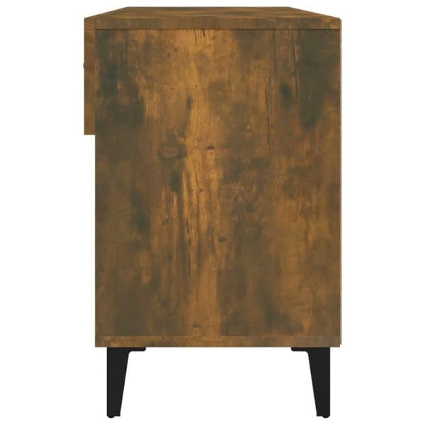 vidaXL Kenkäkaappi savutammi 102x35x55 cm tekninen puu