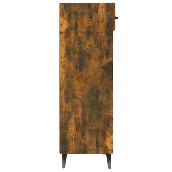vidaXL skoreol 30x35x105 cm konstrueret træ røget egetræsfarve