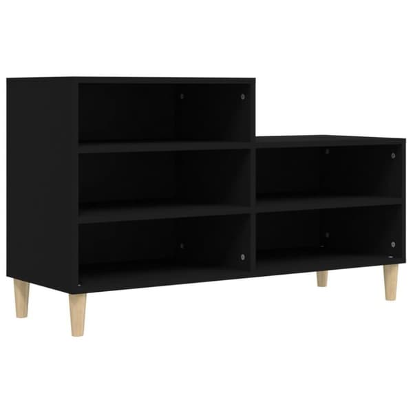 vidaXL skoreol 102x36x60 cm konstrueret træ sort