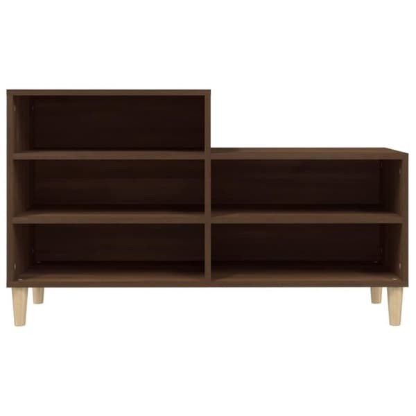 vidaXL Kenkäkaappi ruskea tammi 102x36x60 cm tekninen puu