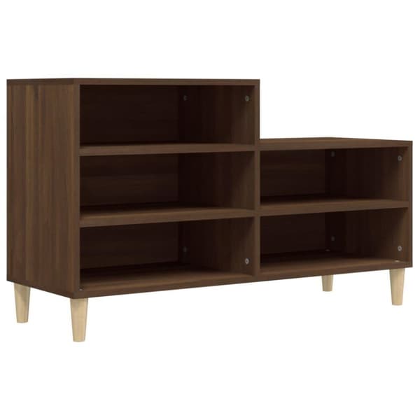 vidaXL Kenkäkaappi ruskea tammi 102x36x60 cm tekninen puu