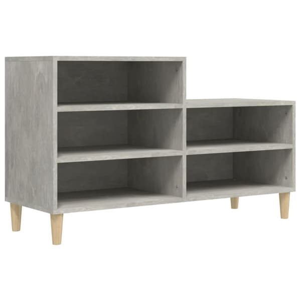 vidaXL skoreol 102x36x60 cm konstrueret træ betongrå