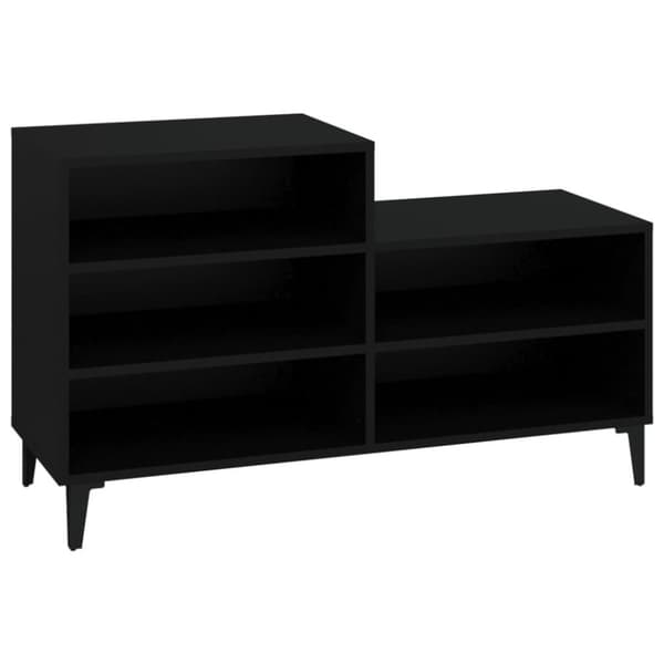 vidaXL skoreol 102x36x60 cm konstrueret træ sort