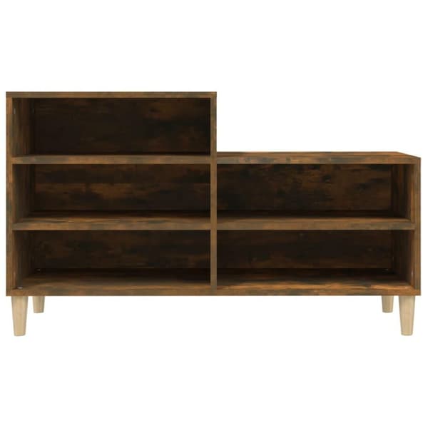 vidaXL skoskab 102x36x60 cm konstrueret træ røget egetræsfarve