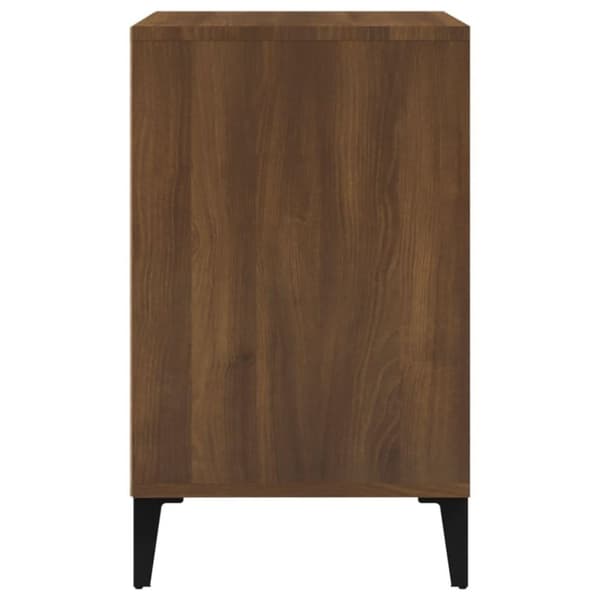 vidaXL skoskab 102x36x60 cm konstrueret træ brun egetræ