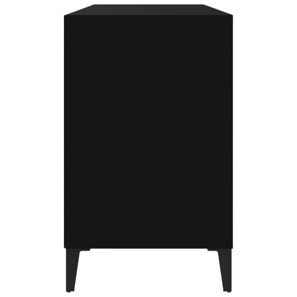 vidaXL skoreol 102x36x60 cm konstrueret træ sort