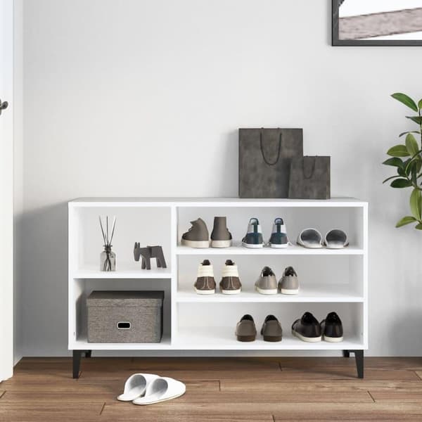 vidaXL skoreol 102x36x60 cm konstrueret træ hvid