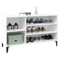 Miniatyrbillede 4 af 9: vidaXL skoreol 102x36x60 cm konstrueret træ hvid