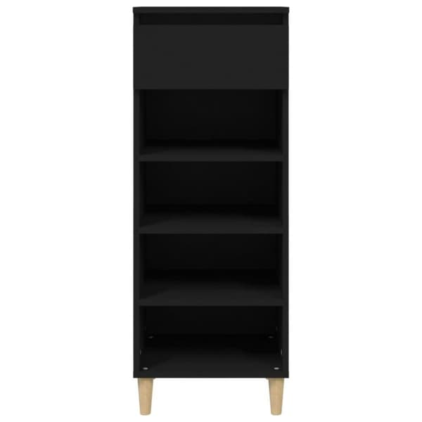 vidaXL skoreol 40x36x105 cm konstrueret træ sort