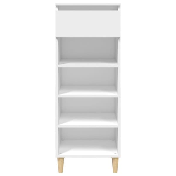 vidaXL skoreol 40x36x105 cm konstrueret træ hvid