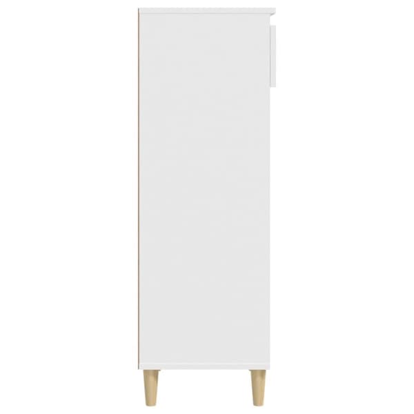 vidaXL skoreol 40x36x105 cm konstrueret træ hvid