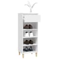 Miniatyrbillede 7 af 11: vidaXL skoreol 40x36x105 cm konstrueret træ hvid