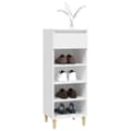 Miniatyrbillede 8 af 11: vidaXL skoreol 40x36x105 cm konstrueret træ hvid