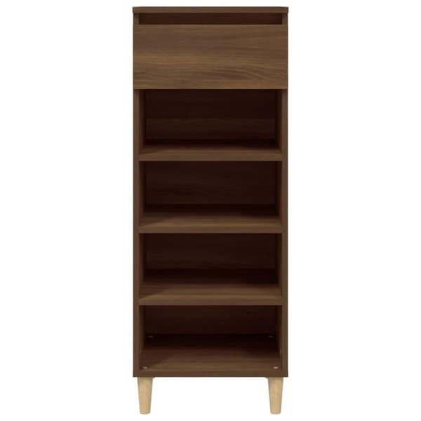 vidaXL skoreol 40x36x105 cm konstrueret træ brun egetræsfarve