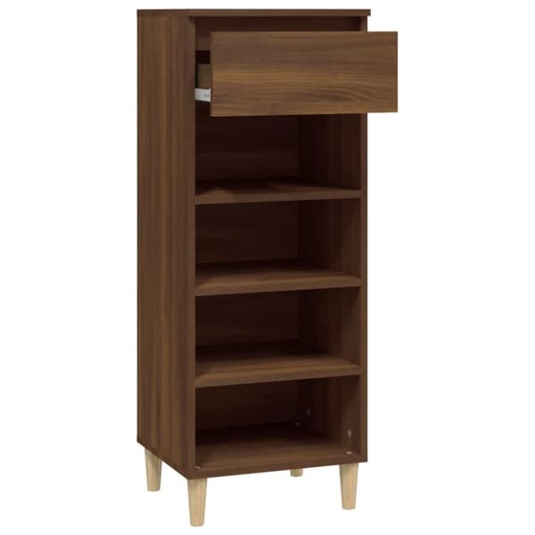 vidaXL skoreol 40x36x105 cm konstrueret træ brun egetræsfarve