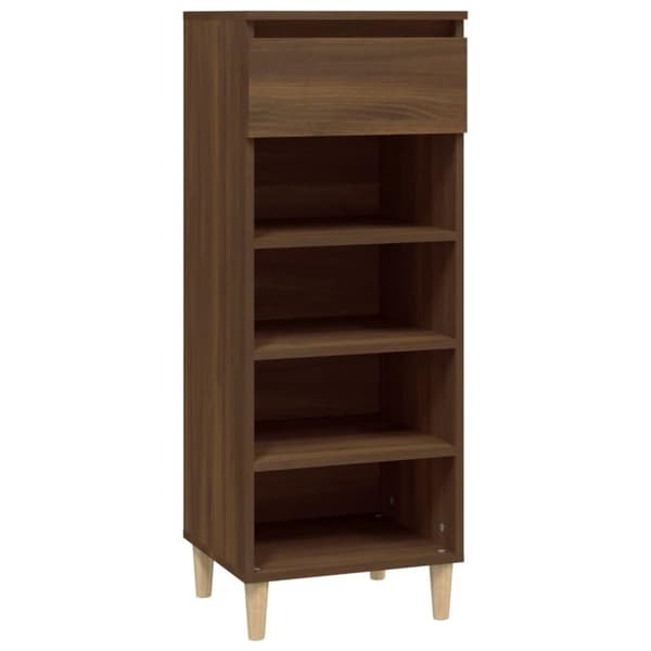 vidaXL Kenkäkaappi ruskea tammi 40x36x105 cm tekninen puu