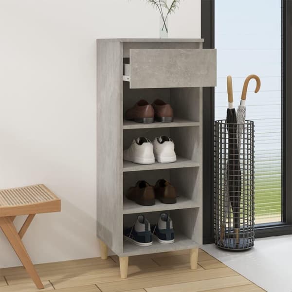 vidaXL skoreol 40x36x105 cm konstrueret træ betongrå