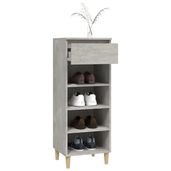 vidaXL skoreol 40x36x105 cm konstrueret træ betongrå