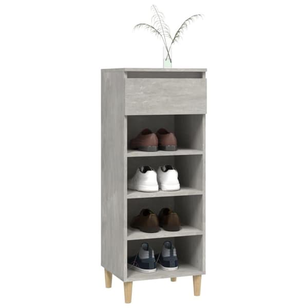 vidaXL skoreol 40x36x105 cm konstrueret træ betongrå