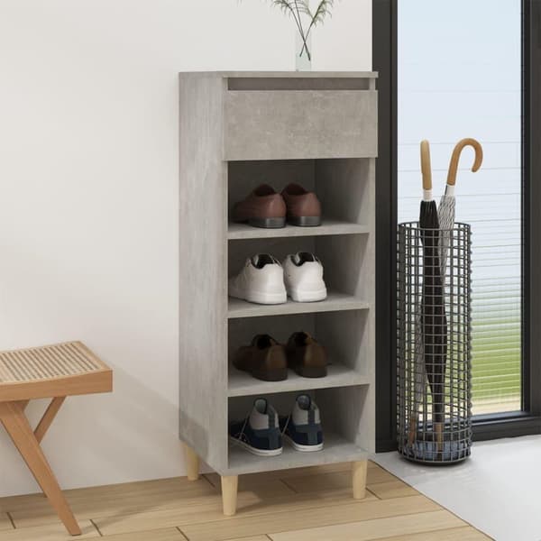 vidaXL skoreol 40x36x105 cm konstrueret træ betongrå