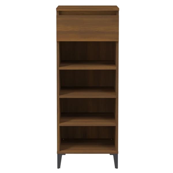 vidaXL skoreol 40x36x105 cm konstrueret træ brun egetræsfarve