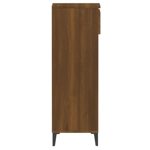 vidaXL skoreol 40x36x105 cm konstrueret træ brun egetræsfarve