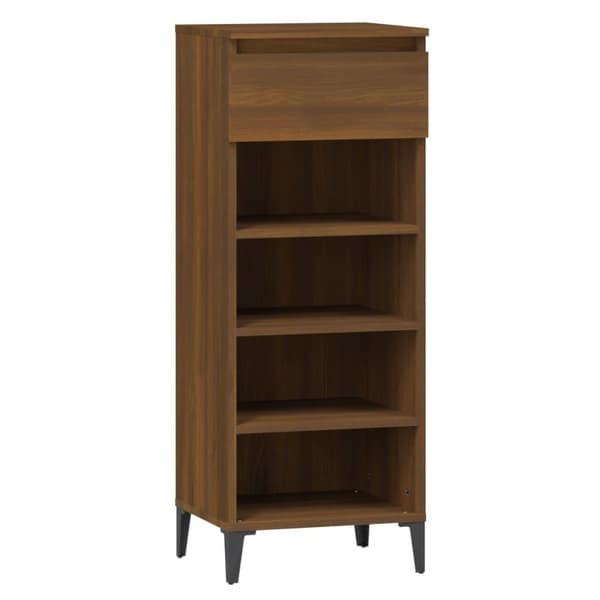 vidaXL skoreol 40x36x105 cm konstrueret træ brun egetræsfarve