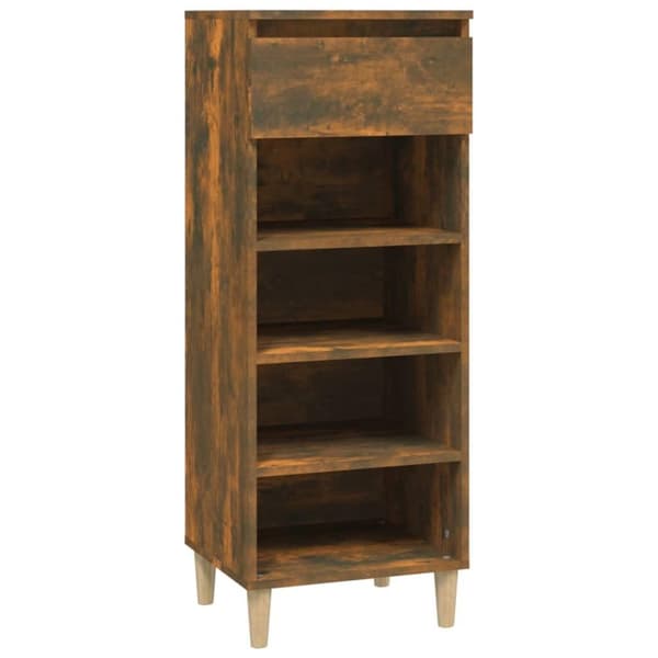 vidaXL skoskab 40x36x105 cm konstrueret træ røget egetræsfarve