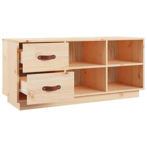 vidaXL Kenkäpenkki 100x34x45 cm täysi mänty