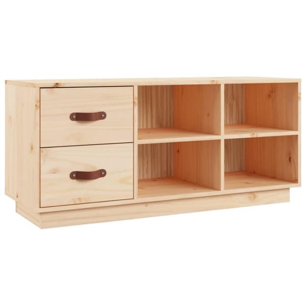 vidaXL Kenkäpenkki 100x34x45 cm täysi mänty