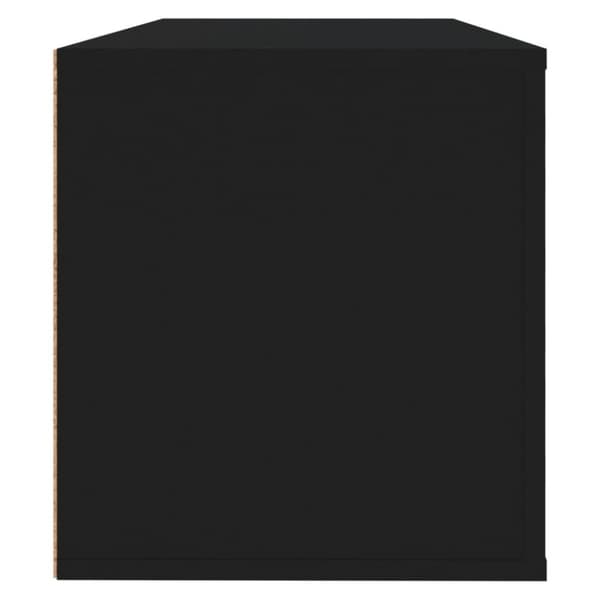 vidaXL væghængt skoskab 100x35x38 cm konstrueret træ sort