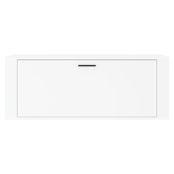 vidaXL Seinäkenkäkaappi valkoinen 100x35x38 cm tekninen puu
