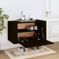 Miniatyrbillede 3 af 9: vidaXL væghængt skoskab 70x35x38 cm konstrueret træ sort