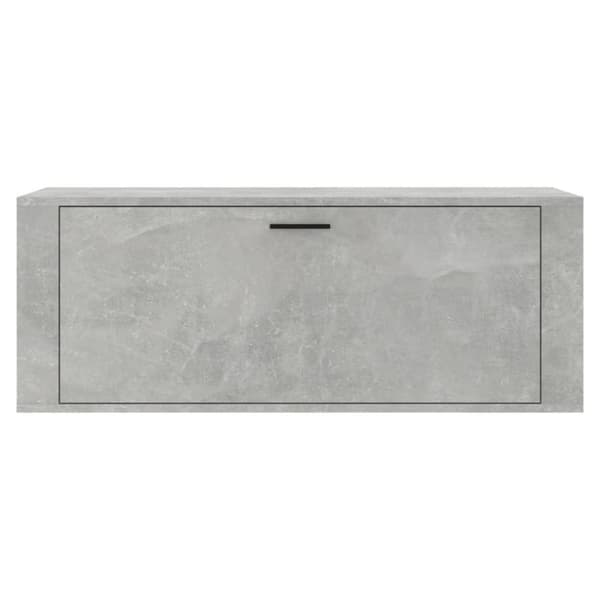 vidaXL Veggmontert skoskap betonggrå 100x35x38 cm konstruert tre