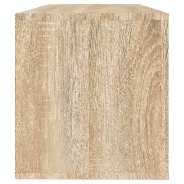 vidaXL Veggmontert skoskap sonoma eik 100x35x38 cm konstruert tre