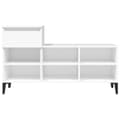 Miniatyrbilde 6 av 11: vidaXL Skoskap hvit 102x36x60 cm konstruert tre