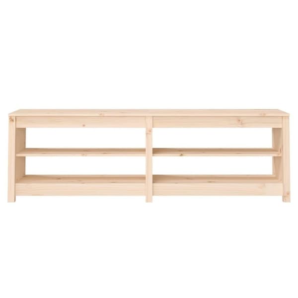 vidaXL Skobenk 160x36,5x50 cm heltre furu