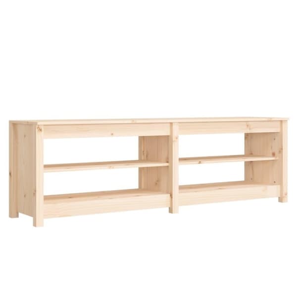 vidaXL Skobenk 160x36,5x50 cm heltre furu