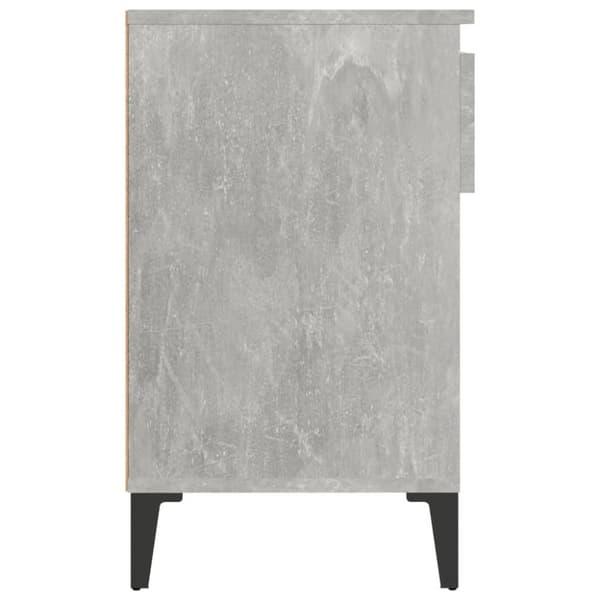 vidaXL Kenkäkaappi betoninharmaa 102x36x60 cm tekninen puu