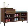Miniatyrbillede 5 af 11: vidaXL skoskab 102x36x60 cm konstrueret træ brun egetræ