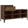 Miniatyrbillede 7 af 11: vidaXL skoskab 102x36x60 cm konstrueret træ brun egetræ
