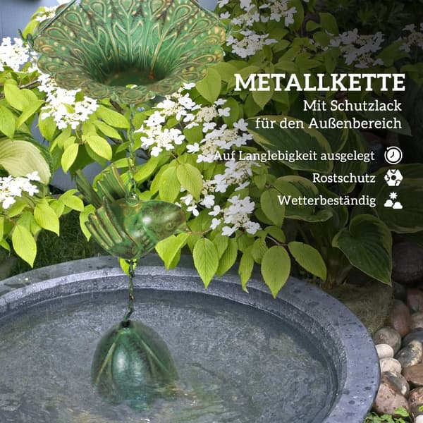 Regnkedjeset, 3er Set, Ø12x123L cm, Grön