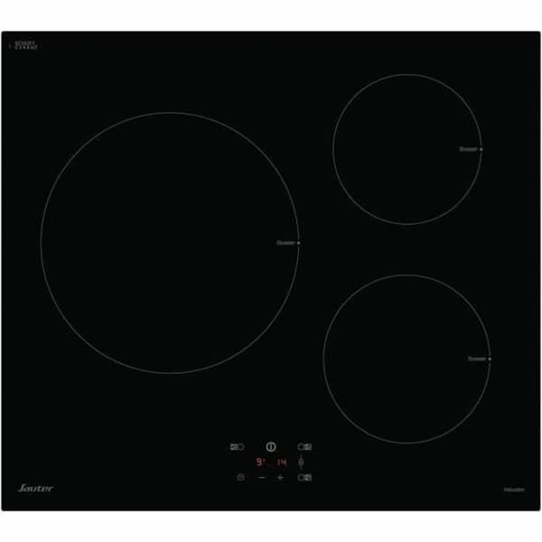 SAUTER SI934B - Induktionshäll - 3 brännare - 8300W - L60 cm - Svart