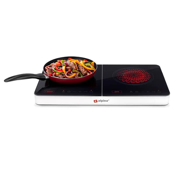 ALPINA Kogeplade Induktion Dobbelt 3500W