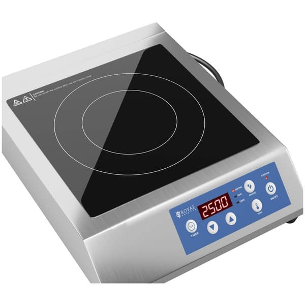 Royal Catering Induktionsplatta - 28 cm - 60-240 °C - Timer