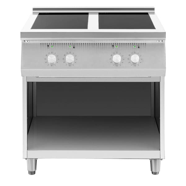 Royal Catering Induktionsspis - 17 000 W - 4 kokytor - 260 °C - Förvaringsutrymme - Royal Catering