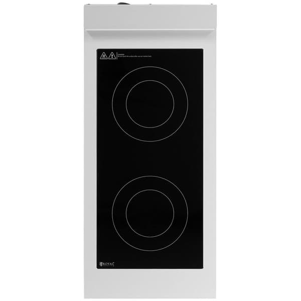 Royal Catering Induktionsplatta - 8500 W - 2 kokytor - 260 °C - Förvaringsutrymme - Royal Catering
