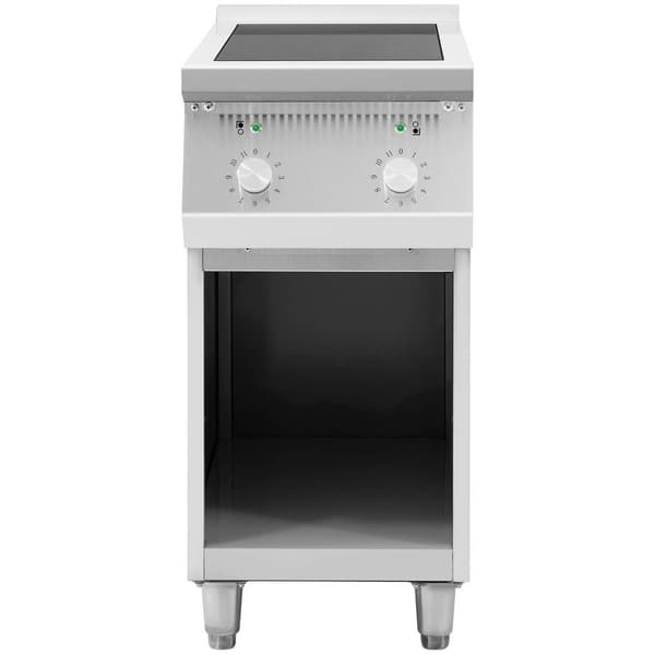 Royal Catering Induktionsplatta - 8500 W - 2 kokytor - 260 °C - Förvaringsutrymme - Royal Catering