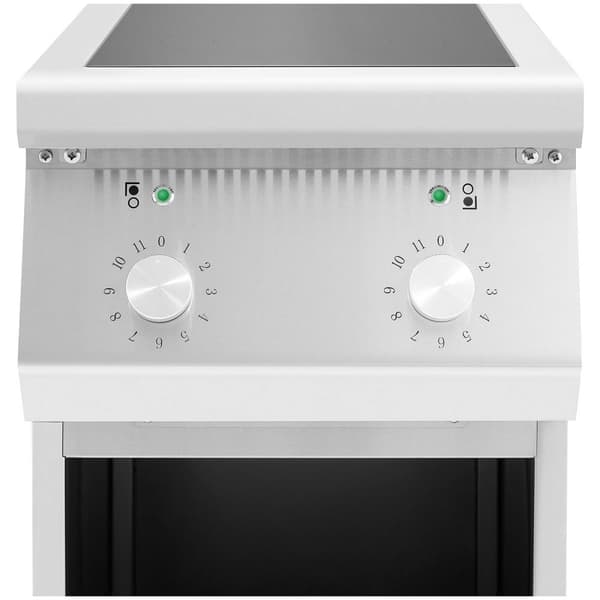 Royal Catering Induktionsplatta - 8500 W - 2 kokytor - 260 °C - Förvaringsutrymme - Royal Catering